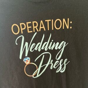 Wedding party bridesmaid dress shopping t shirt XS